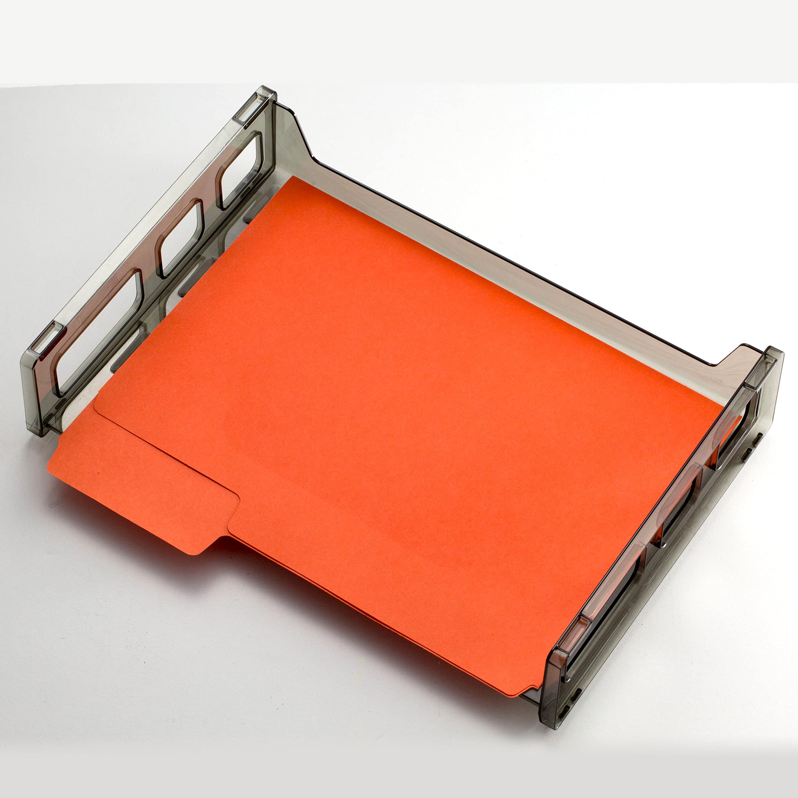 Officemate Stacking Tray, Letter Size, Smoke, 1 Tray (21001) - Image 5