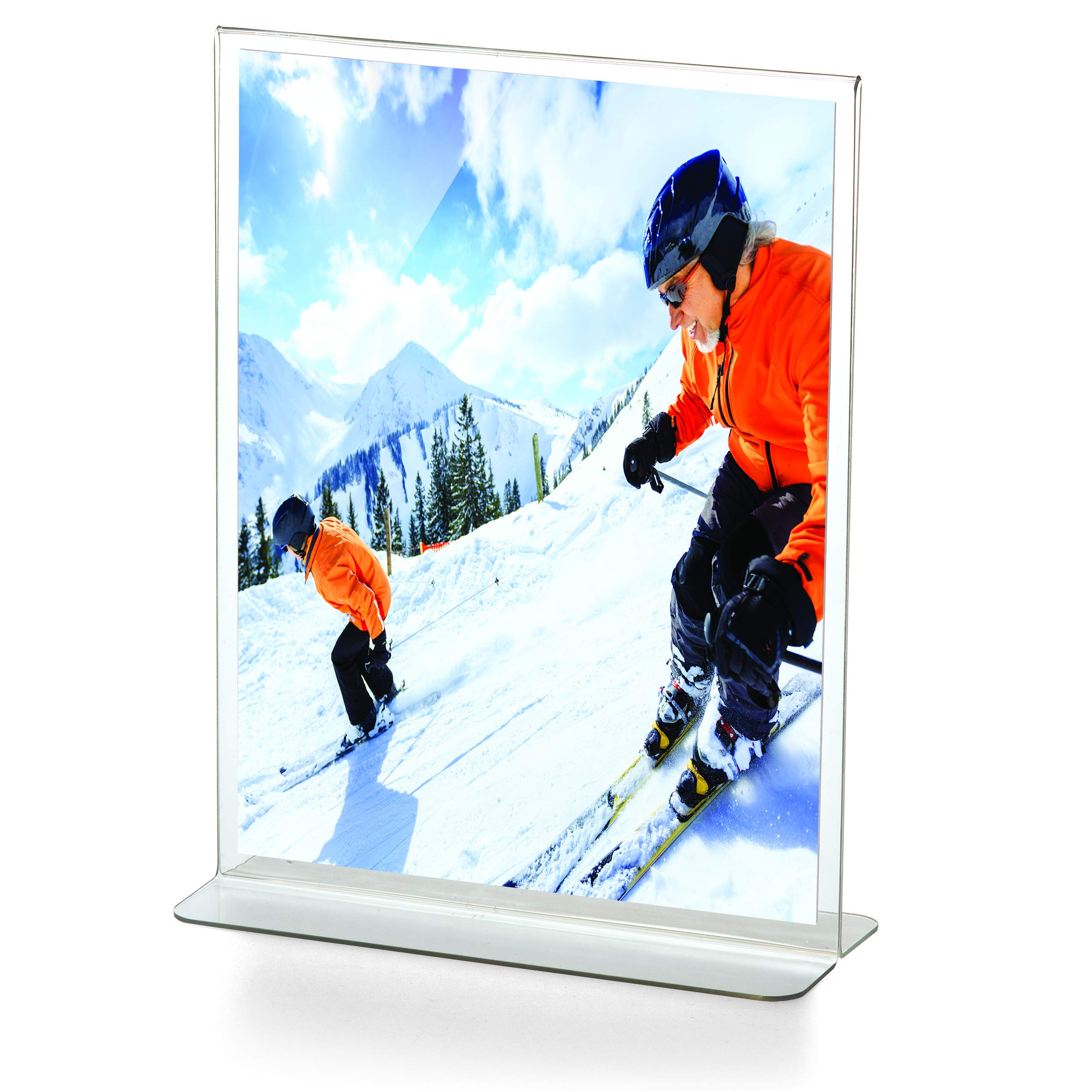 Officemate Upright Vertical Sign Holder, 8.5 x 11 Inches, Clear, Comes in 6PK (23063) - Image 3