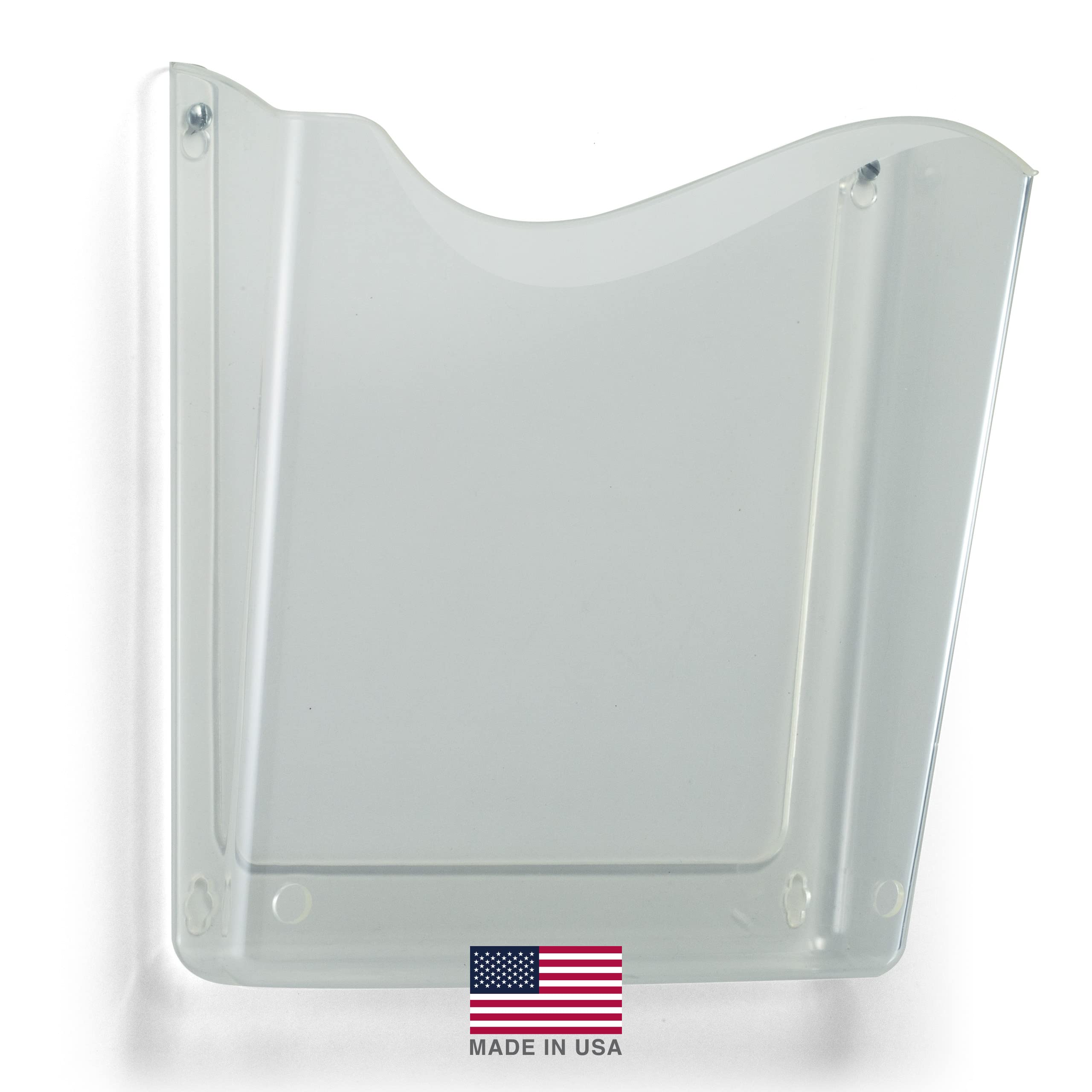Officemate Vertical Wall File, Letter Size, Durable Unbreakable Plastic Organizer, Mountable Wall or Partition File Holder, Clear (21674) - Image 6